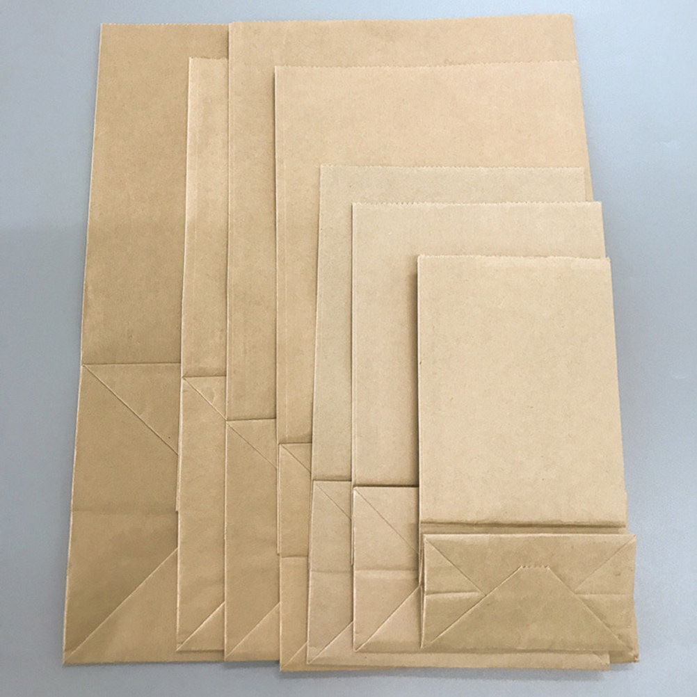 Food Snacks Packaging - 100 bolsas de papel kraft de