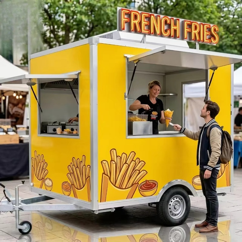 Food Snacks Easy - Carrito de Comida Móvil con Ruedas,