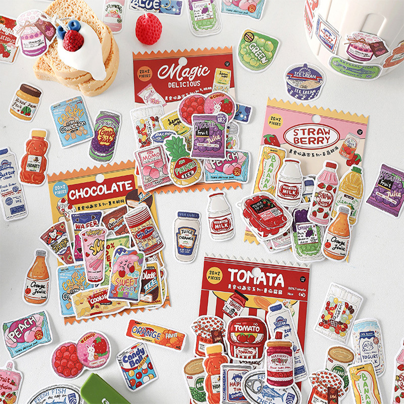 Food Snacks Label - Pegatinas de Comida Bonitas, Etiquetas de