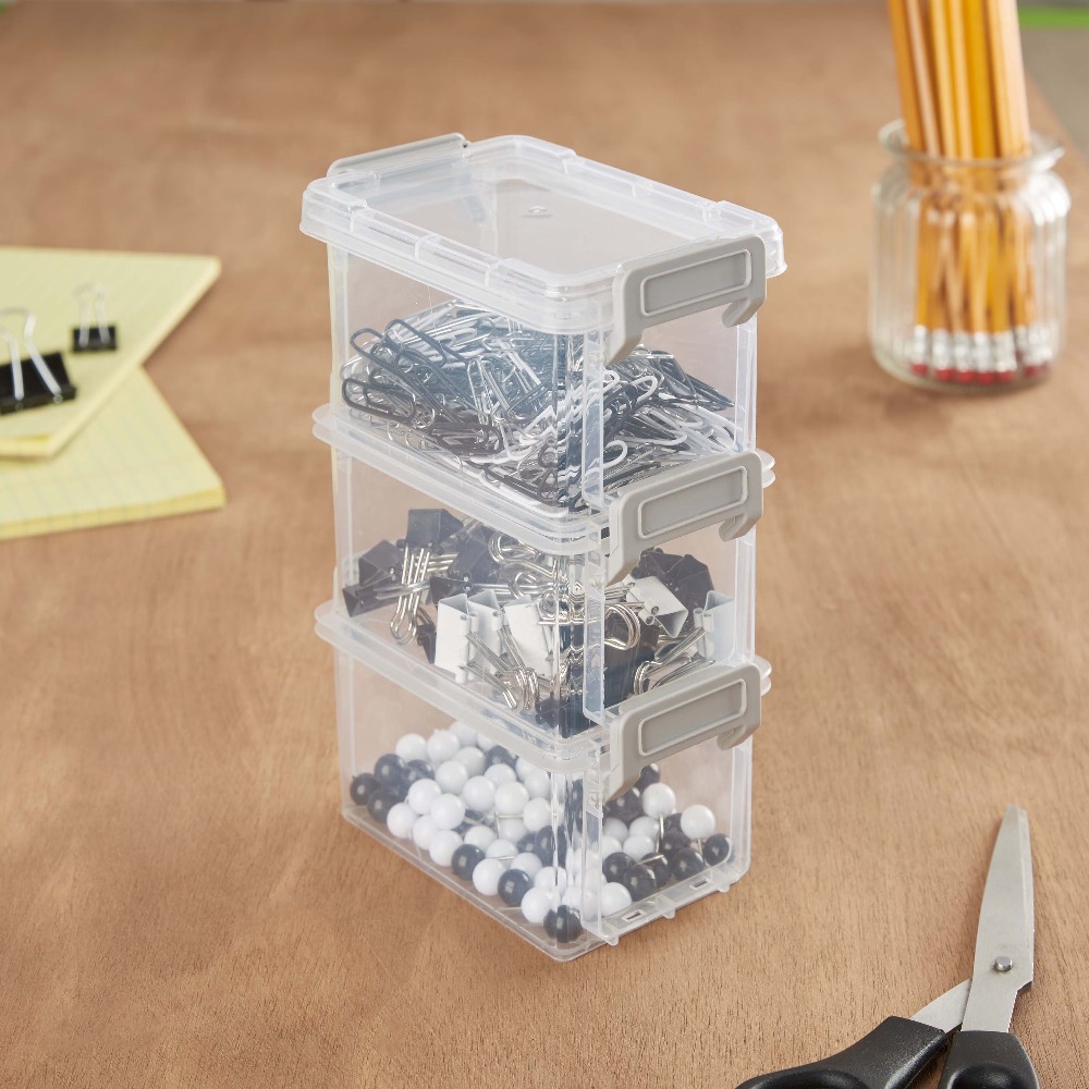 Juego de 4 cajas de almacenami - Food Snacks Label reseña y precio