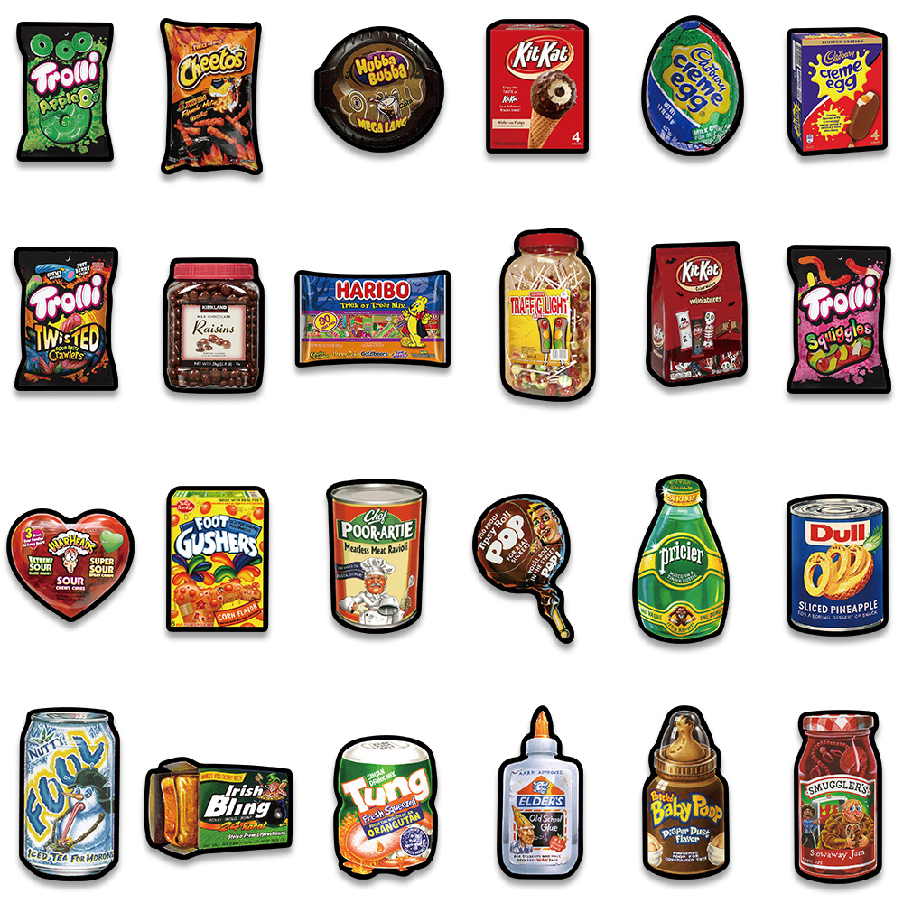 Pegatinas de Graffiti de comid - American Food Y Snacks reseña y precio