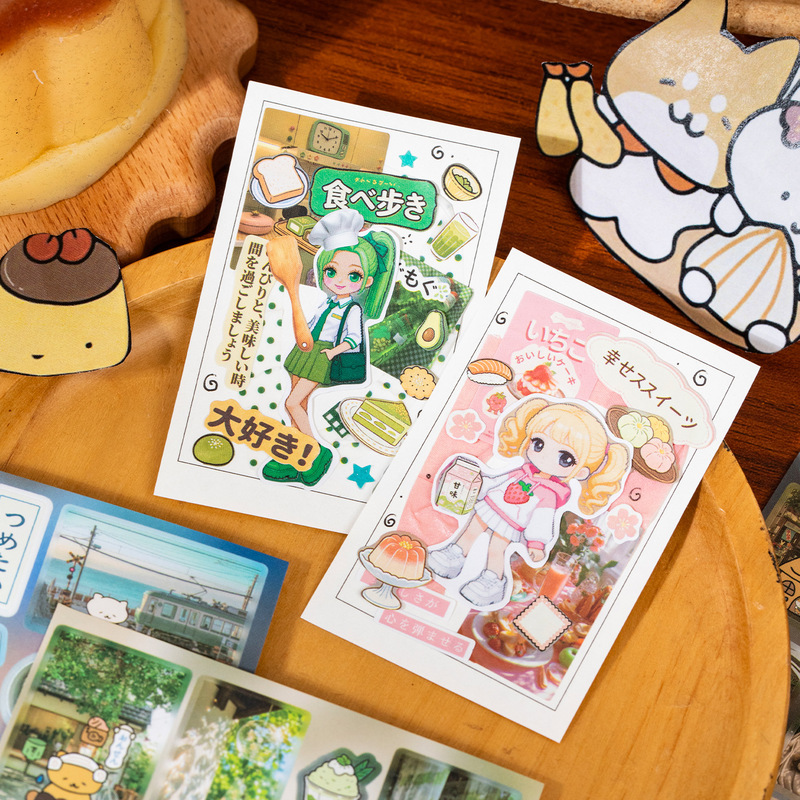 20 pegatinas de papel recubier - Food In Japanese Snacks reseña y precio