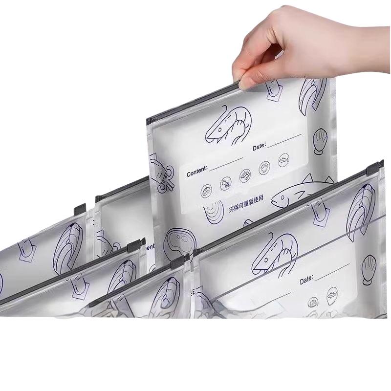 Paquete de 50 Bolsas Reutiliza - Food Snacks Label reseña y precio