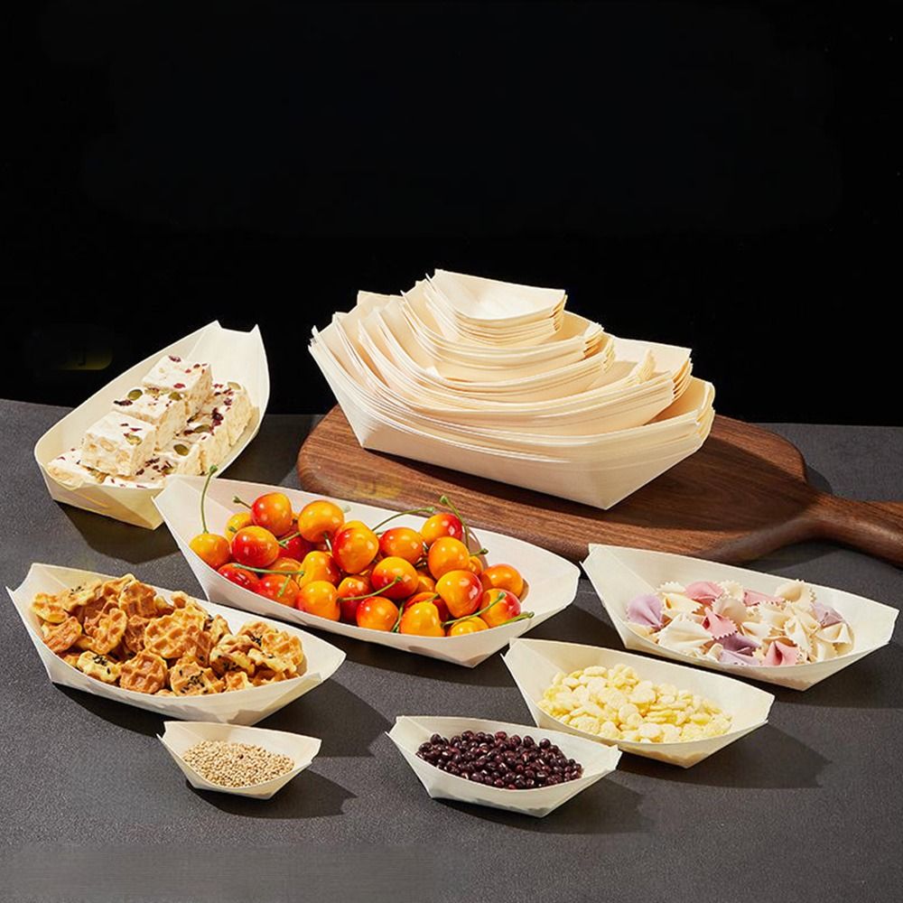 50 Platos Desechables de Mader - Food In Japanese Snacks reseña y precio
