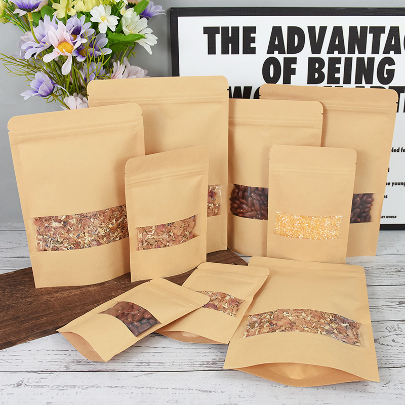 Bolsas de papel Kraft con cier - Food Z reseña y precio