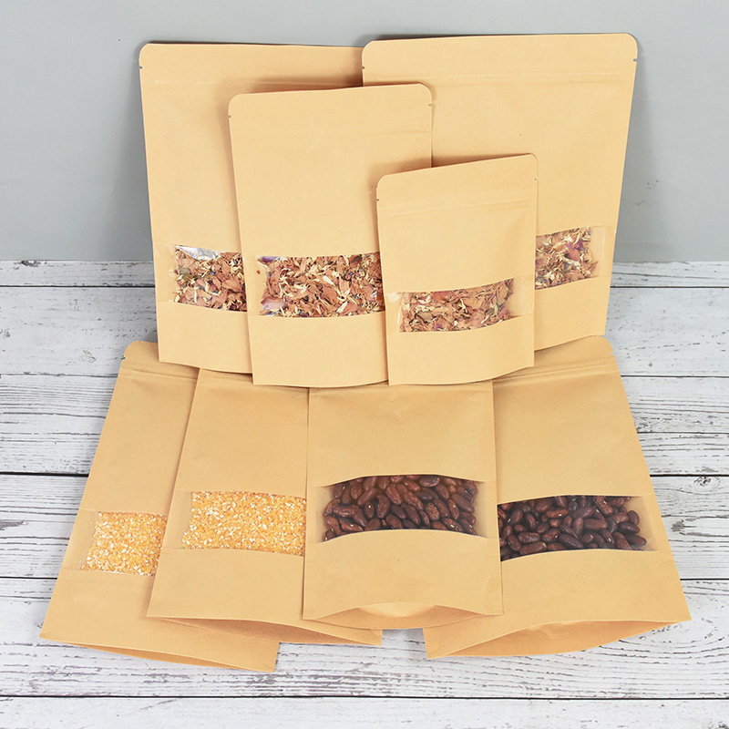 Bolsas de papel Kraft con cier - Food Z reseña y precio