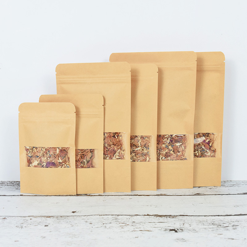 Bolsas de papel Kraft con cier - Food Z reseña y precio