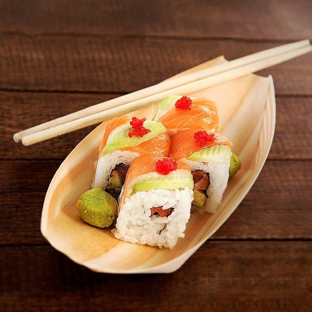 Plato de madera desechable de  - Food In Japanese Snacks reseña y precio