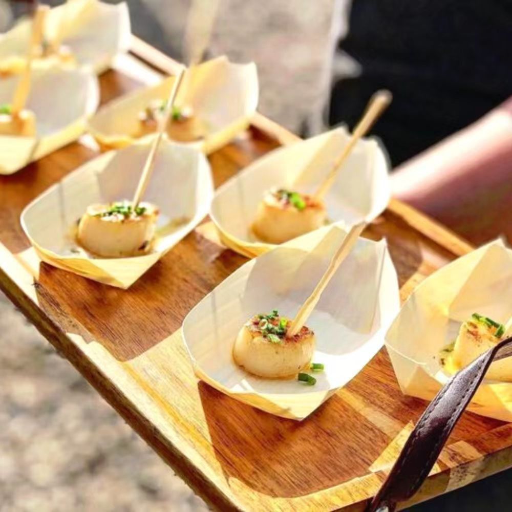 Plato de madera desechable de  - Food In Japanese Snacks reseña y precio